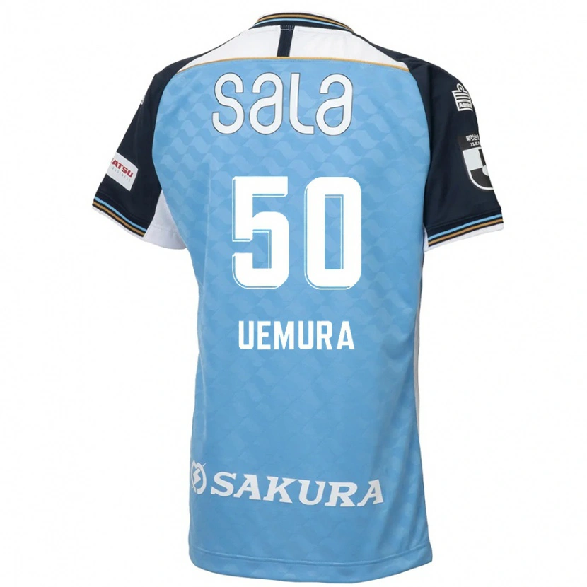Danxen Men Hiroto Uemura #50 Sky Blue Black Home Jersey 2025/26 T-Shirt