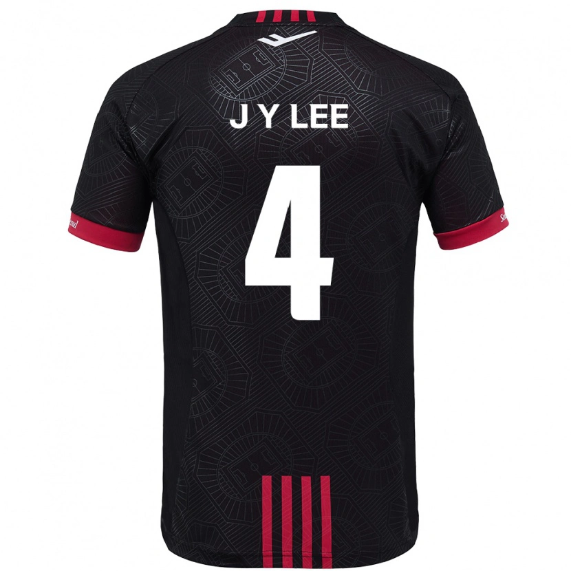 Danxen Men Young-Jun Lee #4 Black Red Home Jersey 2025/26 T-Shirt