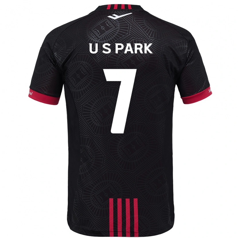 Danxen Men Sun-Uk Park #7 Black Red Home Jersey 2025/26 T-Shirt