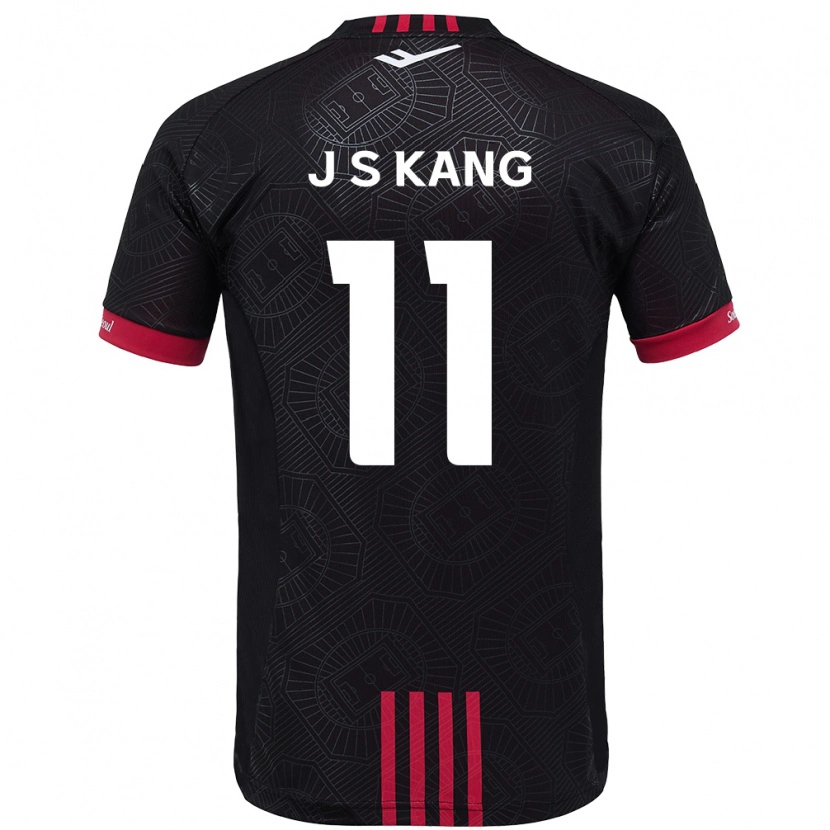 Danxen Men Seong-Jin Kang #11 Black Red Home Jersey 2025/26 T-Shirt