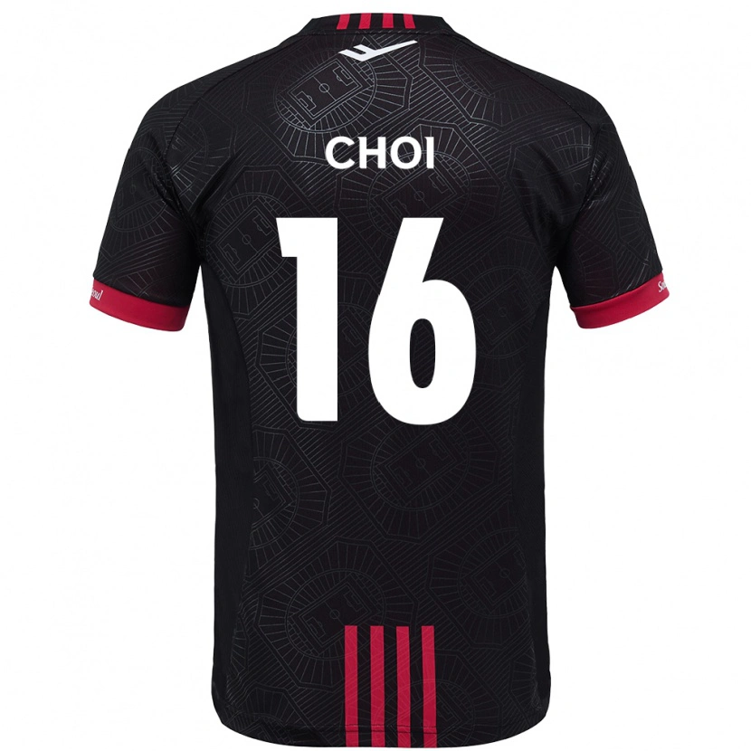 Danxen Men Jun Choi #16 Black Red Home Jersey 2025/26 T-Shirt