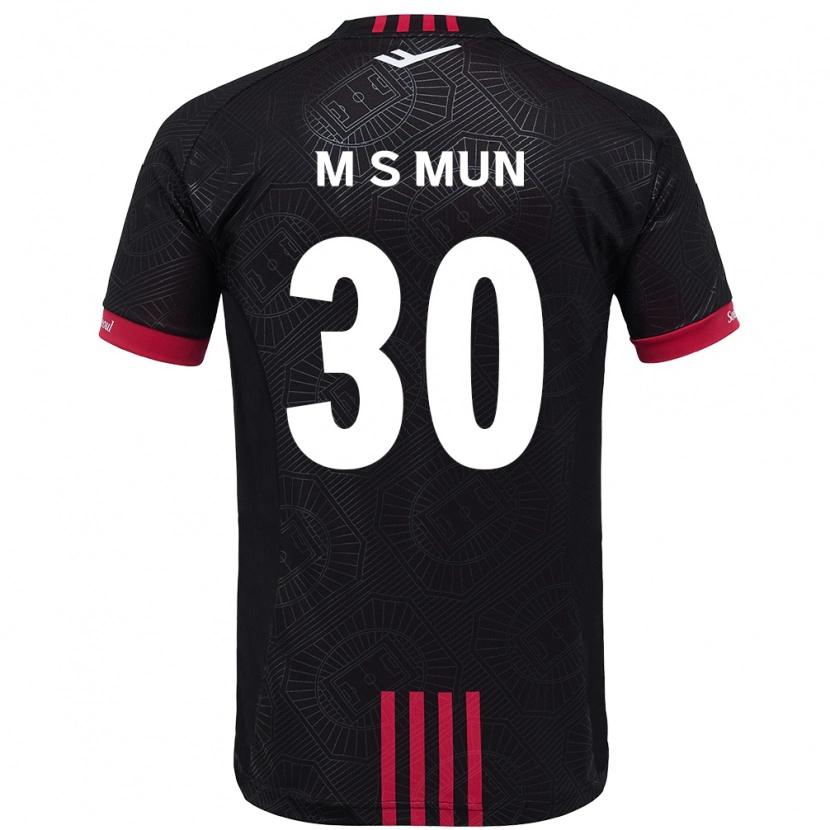 Danxen Men Seong-Min Mun #30 Black Red Home Jersey 2025/26 T-Shirt