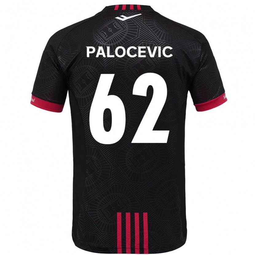 Danxen Men Aleksandar Palocevic #62 Black Red Home Jersey 2025/26 T-Shirt