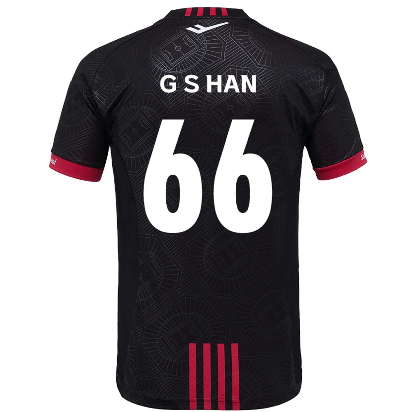 Danxen Men Seung-Gyu Han #66 Black Red Home Jersey 2025/26 T-Shirt