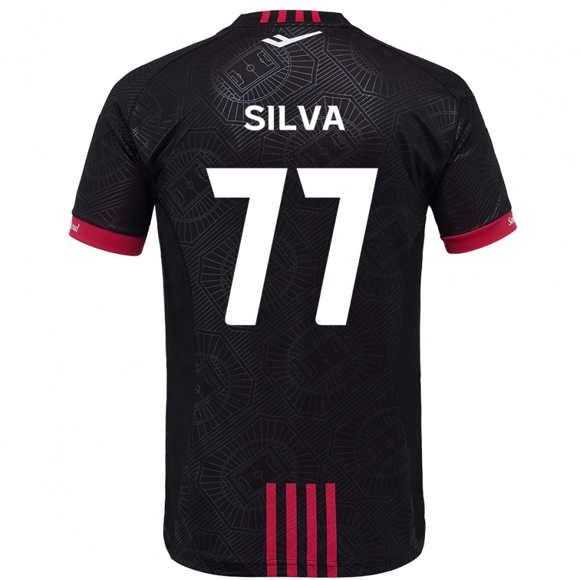 Danxen Men Lucas Silva #77 Black Red Home Jersey 2025/26 T-Shirt