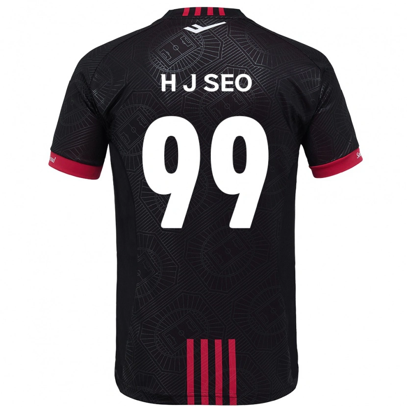 Danxen Men Ju-Hwan Seo #99 Black Red Home Jersey 2025/26 T-Shirt