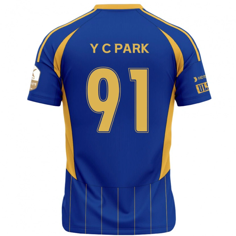 Danxen Men Chu-Young Park #91 Royal Blue Yellow Home Jersey 2025/26 T-Shirt