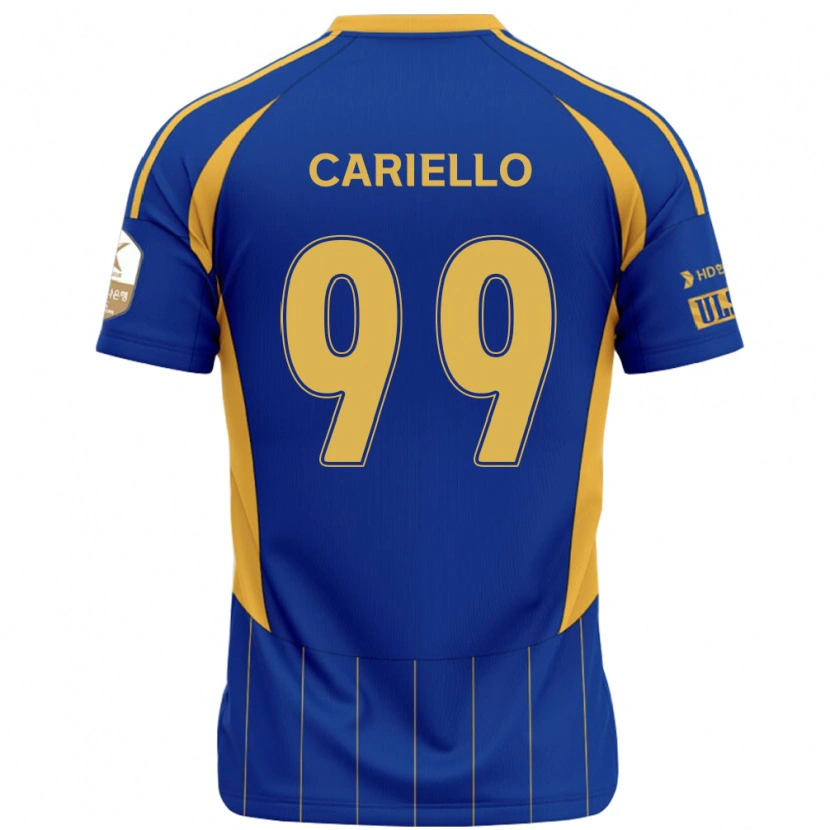 Danxen Men Yago Cariello #99 Royal Blue Yellow Home Jersey 2025/26 T-Shirt