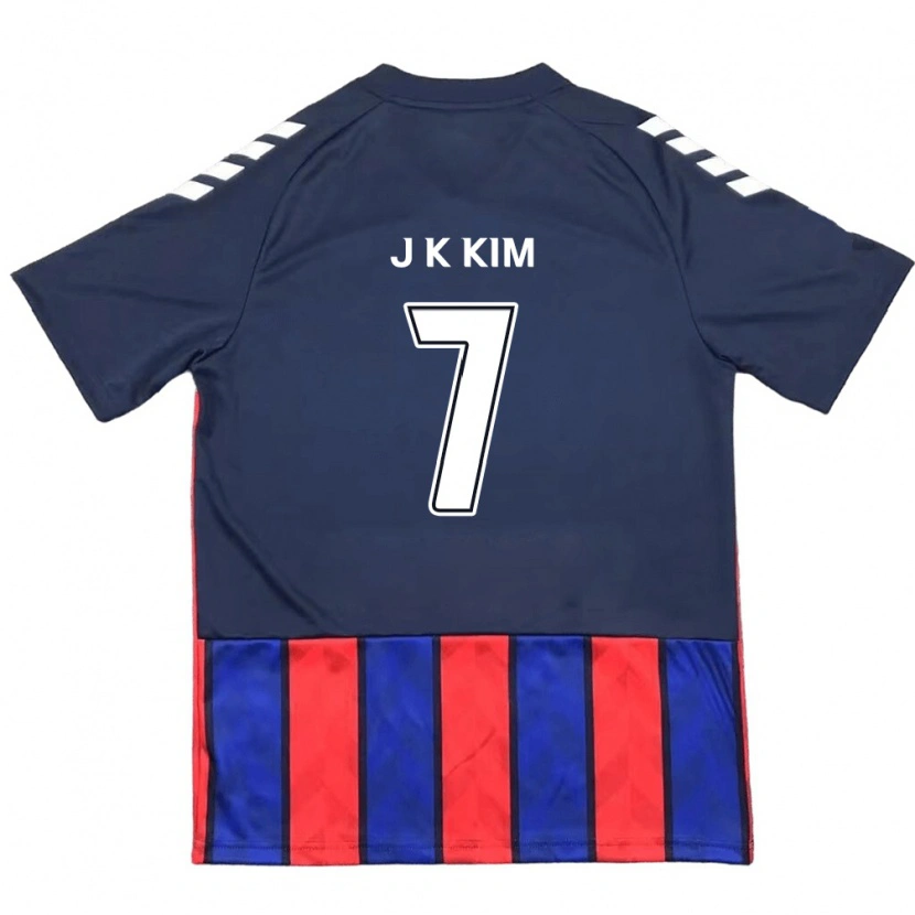 Danxen Men Ki-Jun Kim #7 Royal Blue Red Home Jersey 2025/26 T-Shirt
