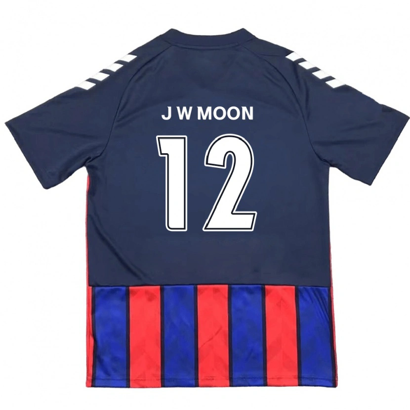 Danxen Men Jung-Woo Moon #12 Royal Blue Red Home Jersey 2025/26 T-Shirt