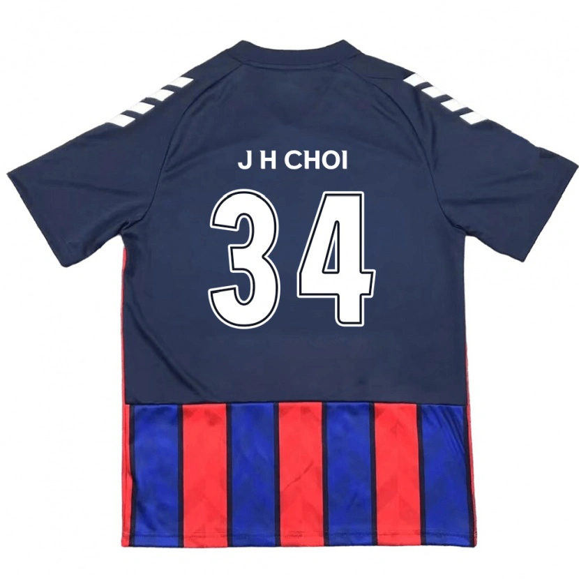 Danxen Men Jin-Hyeok Choi #34 Royal Blue Red Home Jersey 2025/26 T-Shirt