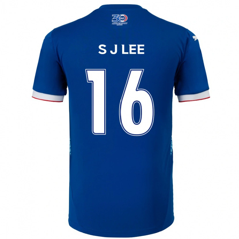 Danxen Men Jong-Sung Lee #16 Royal Blue White Home Jersey 2025/26 T-Shirt