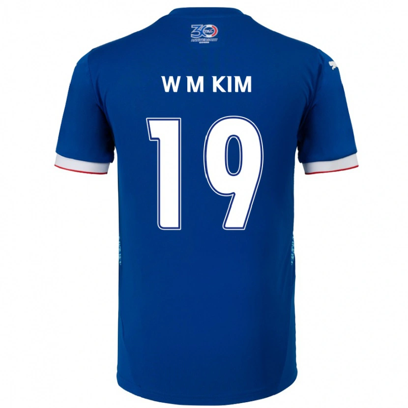 Danxen Men Min-Woo Kim #19 Royal Blue White Home Jersey 2025/26 T-Shirt