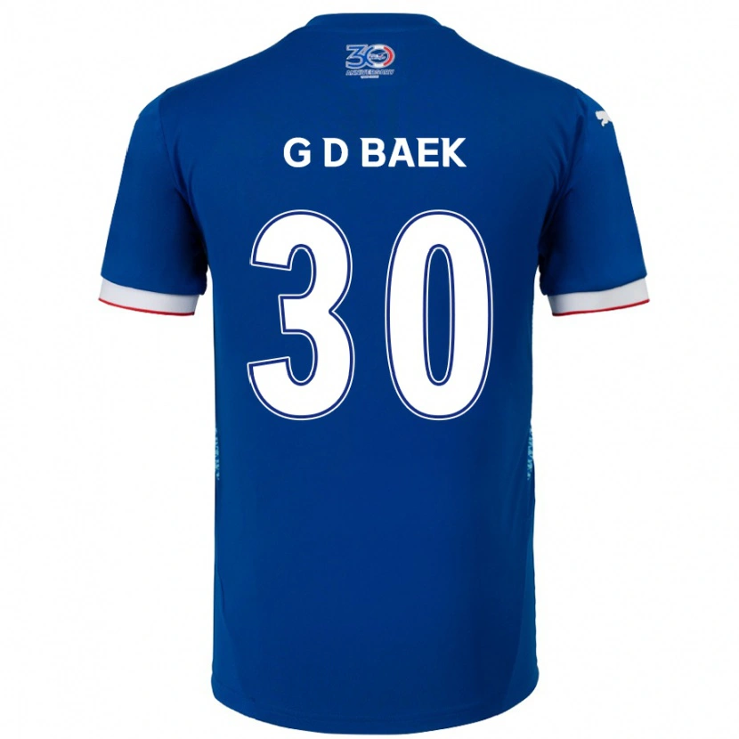 Danxen Men Dong-Gyu Baek #30 Royal Blue White Home Jersey 2025/26 T-Shirt