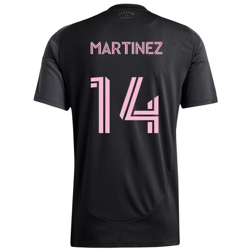 Danxen Men David Martínez #14 Black Pink Away Jersey 2025/26 T-Shirt
