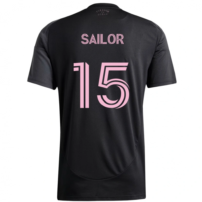 Danxen Men Ryan Sailor #15 Black Pink Away Jersey 2025/26 T-Shirt
