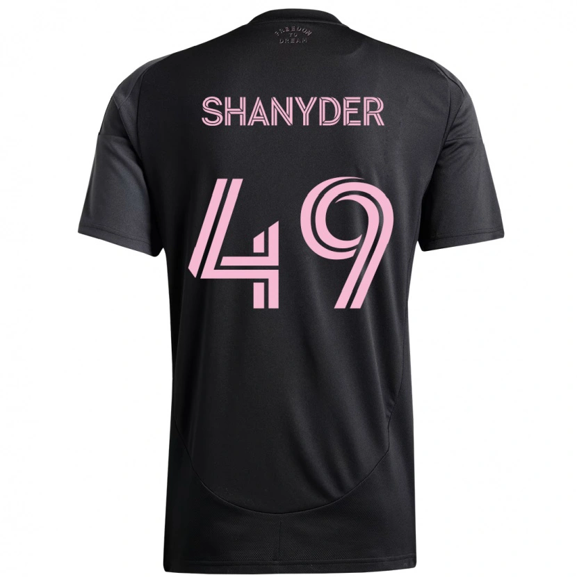 Danxen Men Shanyder Borgelin #49 Black Pink Away Jersey 2025/26 T-Shirt