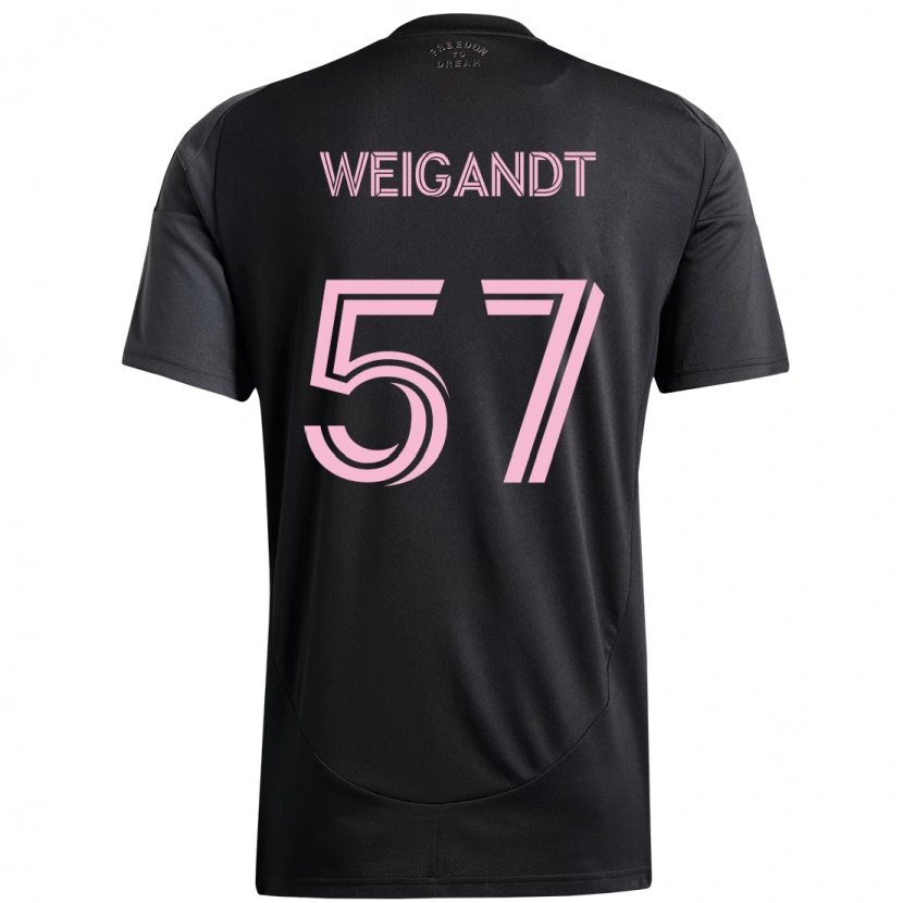 Danxen Men Marcelo Weigandt #57 Black Pink Away Jersey 2025/26 T-Shirt