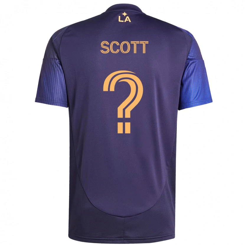 Danxen Men Brady Scott #0 Purple Blue Away Jersey 2025/26 T-Shirt