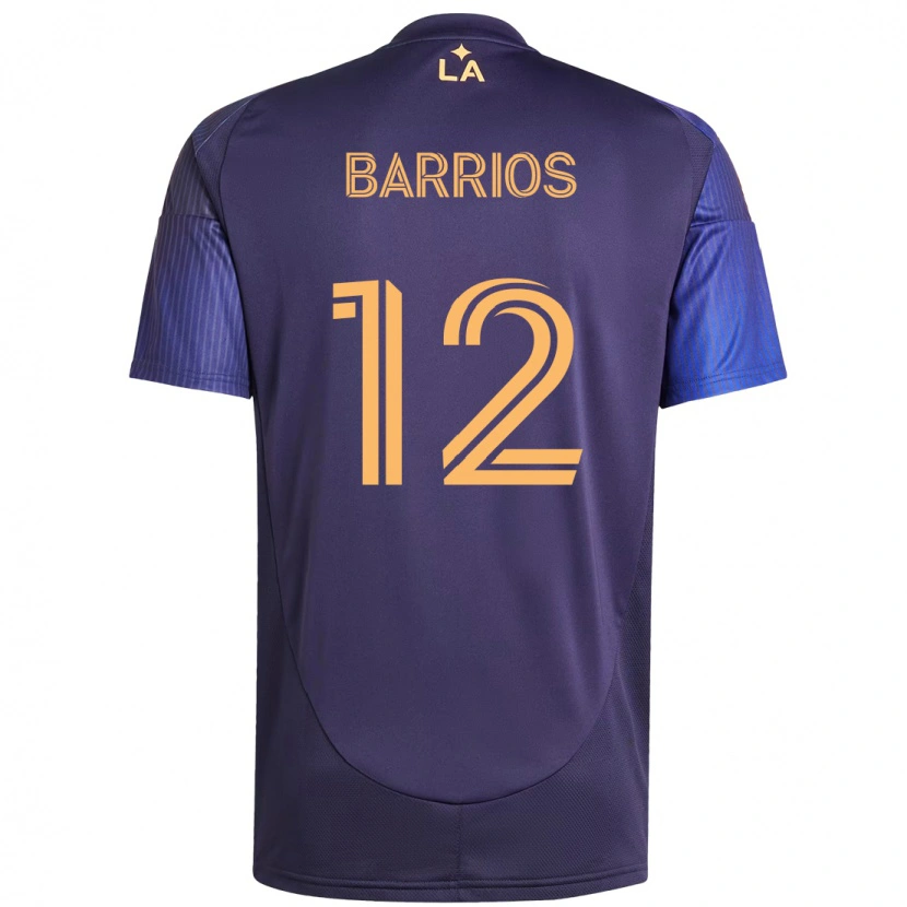 Danxen Men Michael Barrios #12 Purple Blue Away Jersey 2025/26 T-Shirt