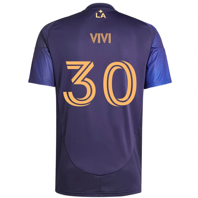 Danxen Men Gino Vivi #30 Purple Blue Away Jersey 2025/26 T-Shirt