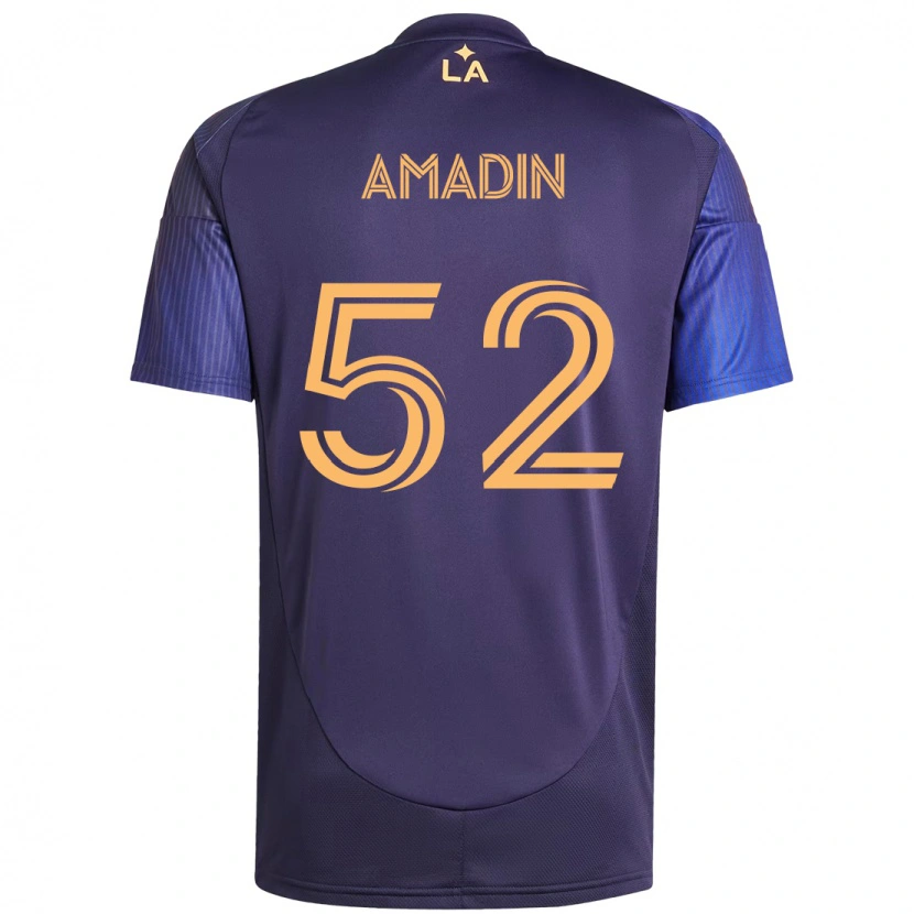 Danxen Men Elijah Amadin #52 Purple Blue Away Jersey 2025/26 T-Shirt