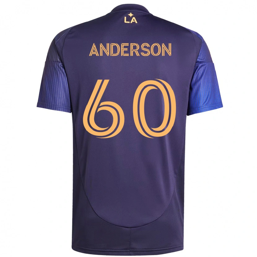 Danxen Men Nolan Anderson #60 Purple Blue Away Jersey 2025/26 T-Shirt