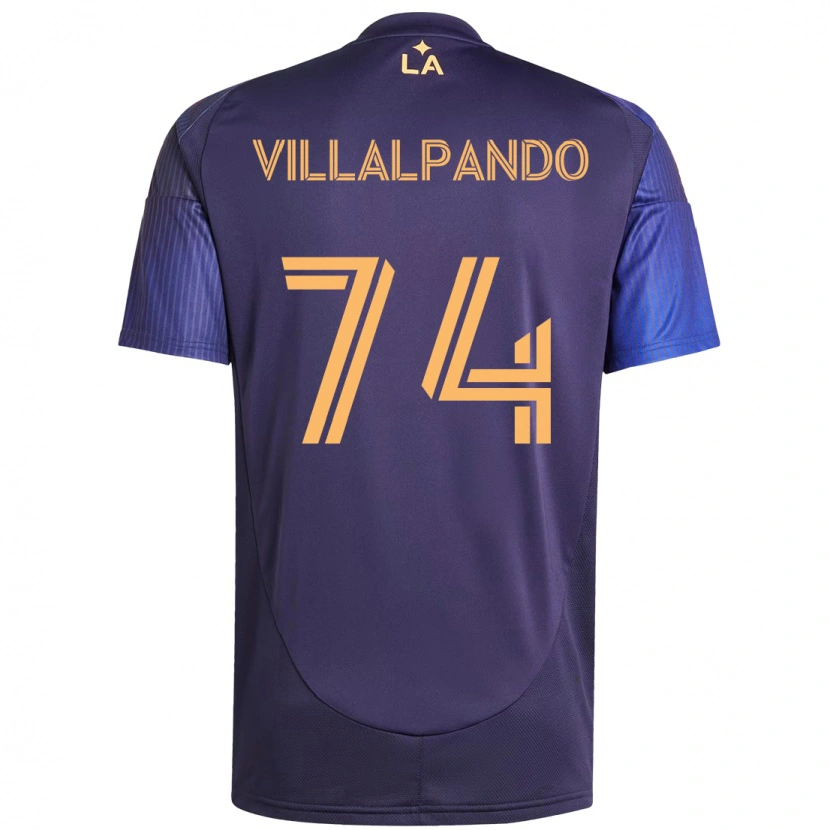 Danxen Men Sergio Villalpando #74 Purple Blue Away Jersey 2025/26 T-Shirt