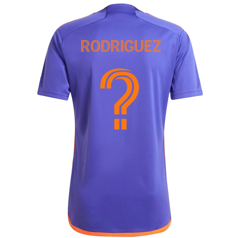Danxen Men Sebastián Rodríguez #0 Purple  Orange Away Jersey 2025/26 T-Shirt