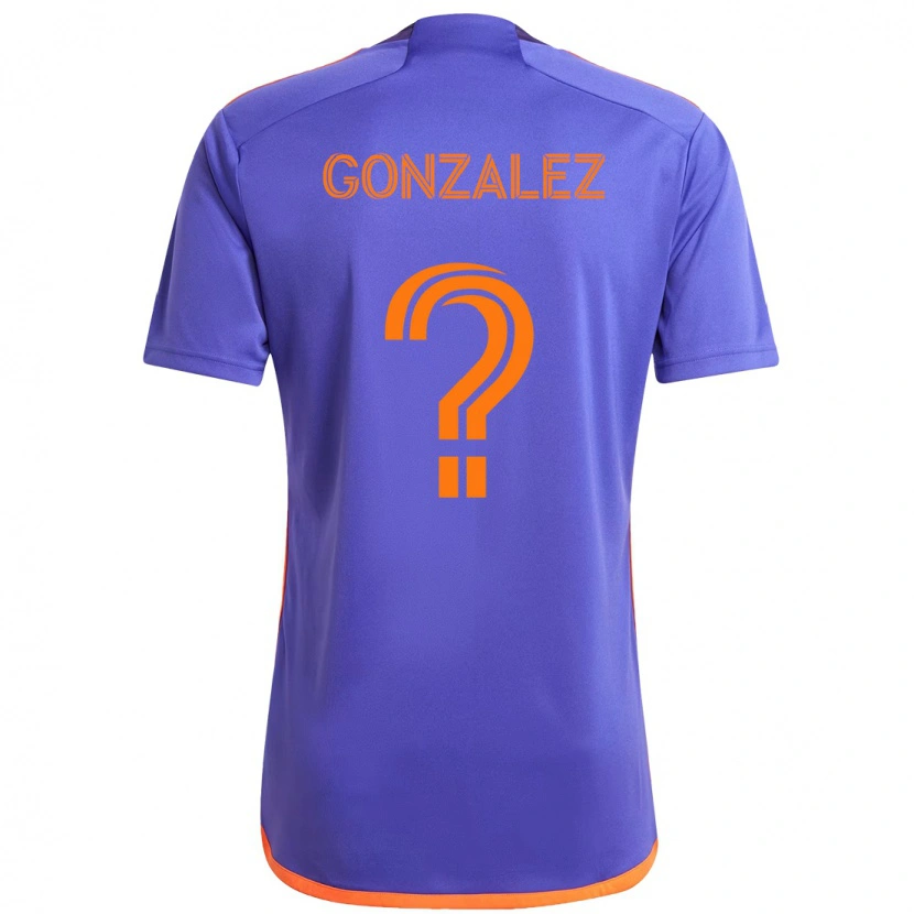 Danxen Men Axel Gonzalez #0 Purple  Orange Away Jersey 2025/26 T-Shirt