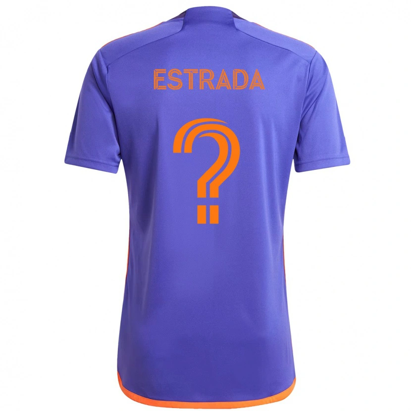 Danxen Men Jorge Estrada #0 Purple  Orange Away Jersey 2025/26 T-Shirt