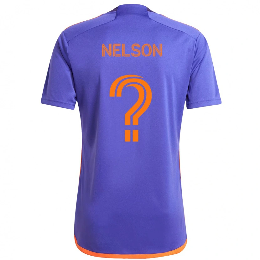 Danxen Men Michael Nelson #0 Purple  Orange Away Jersey 2025/26 T-Shirt