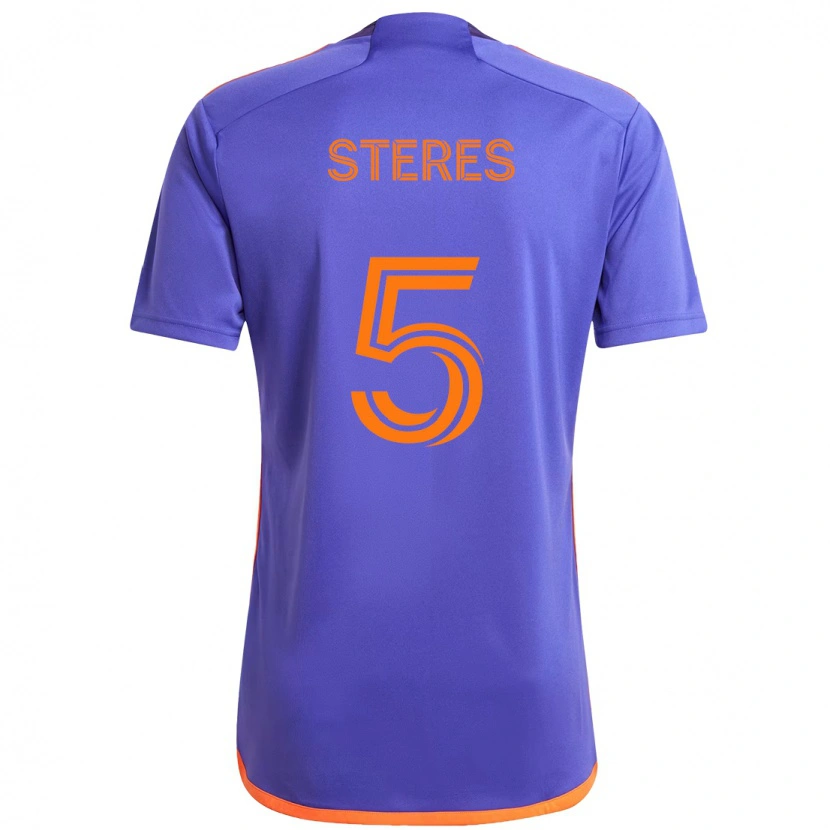 Danxen Men Daniel Steres #5 Purple  Orange Away Jersey 2025/26 T-Shirt
