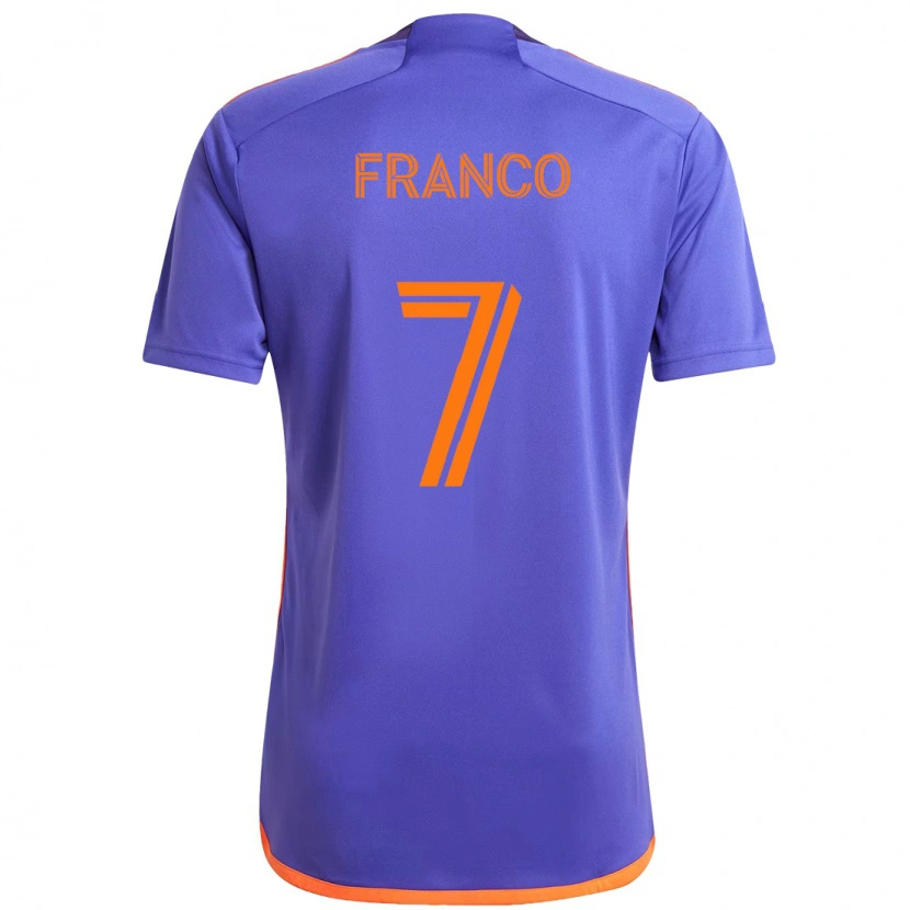 Danxen Men Iván Franco #7 Purple  Orange Away Jersey 2025/26 T-Shirt