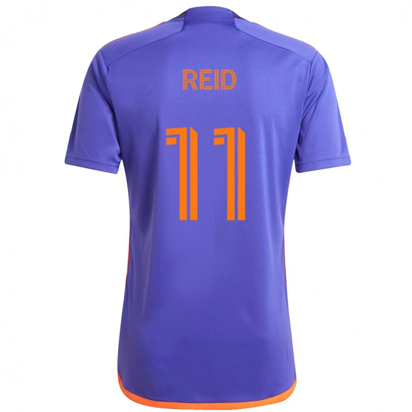 Danxen Men Isaiah Reid #11 Purple  Orange Away Jersey 2025/26 T-Shirt