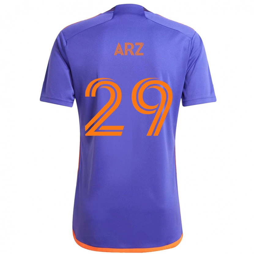 Danxen Men Exon Arzú #29 Purple  Orange Away Jersey 2025/26 T-Shirt
