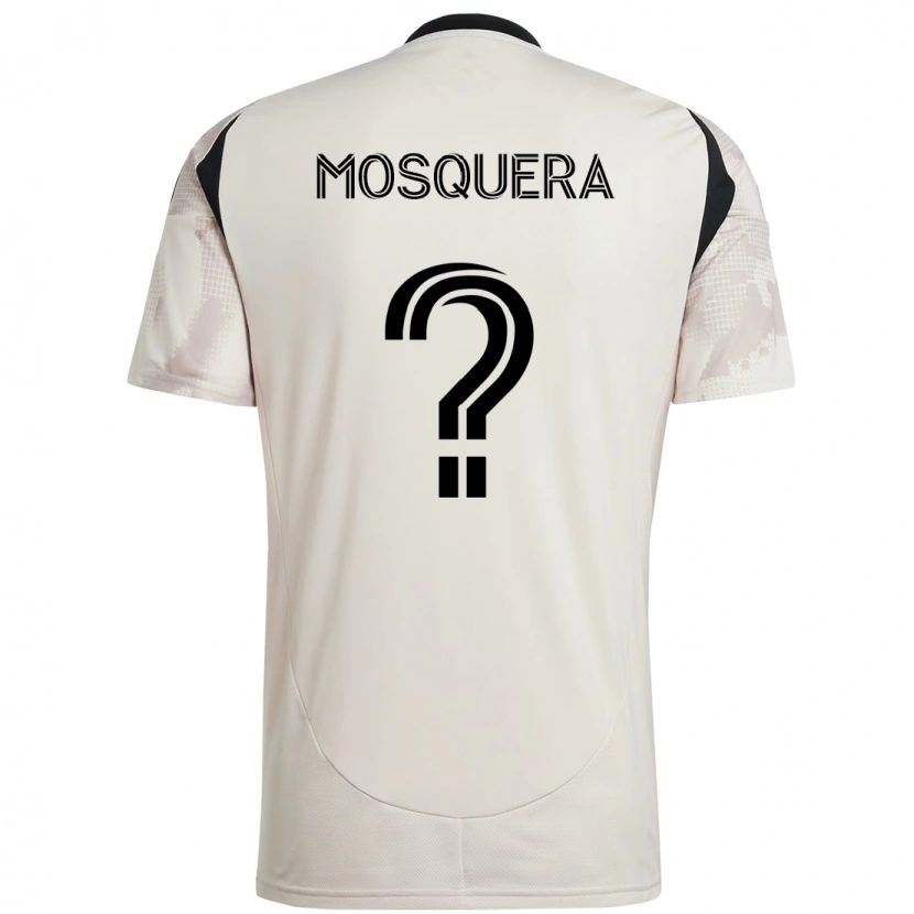 Danxen Men Rafael Mosquera #0 Beige Black Away Jersey 2025/26 T-Shirt