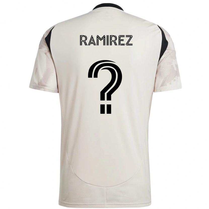 Danxen Men Ángel Ramírez #0 Beige Black Away Jersey 2025/26 T-Shirt