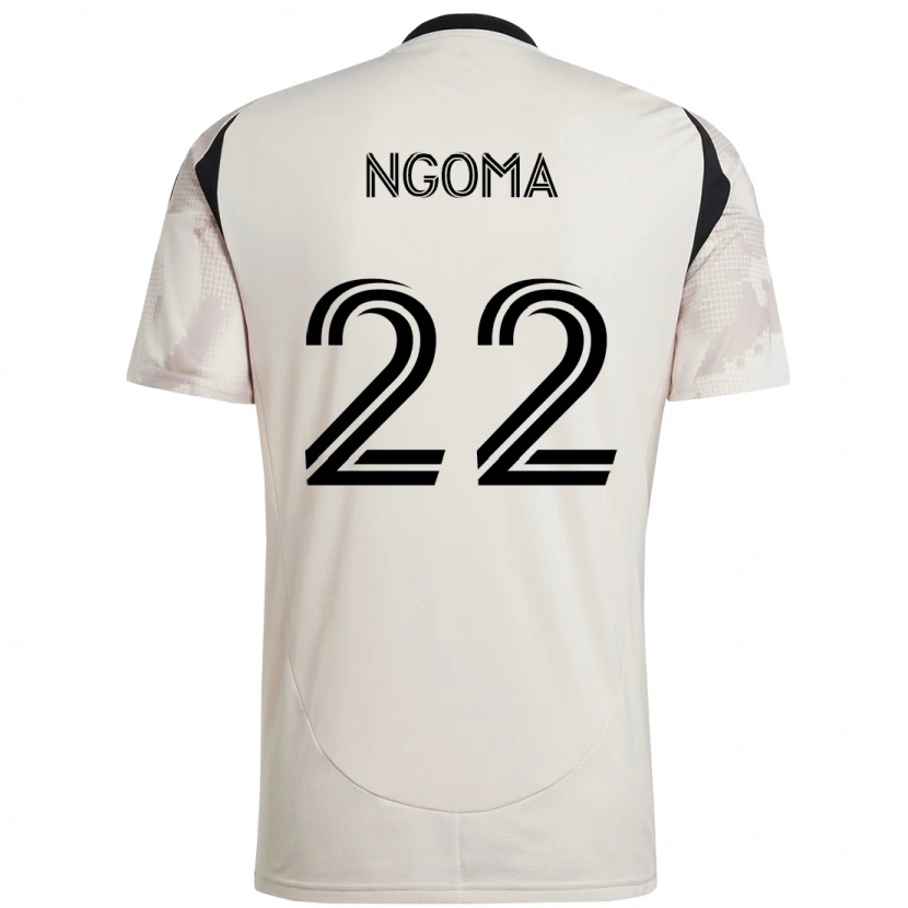 Danxen Men Serge Ngoma Jr. #22 Beige Black Away Jersey 2025/26 T-Shirt
