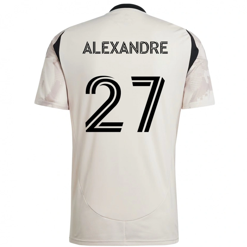 Danxen Men Davi Alexandre #27 Beige Black Away Jersey 2025/26 T-Shirt