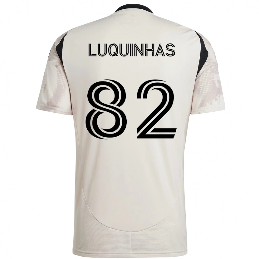 Danxen Men Luquinhas #82 Beige Black Away Jersey 2025/26 T-Shirt