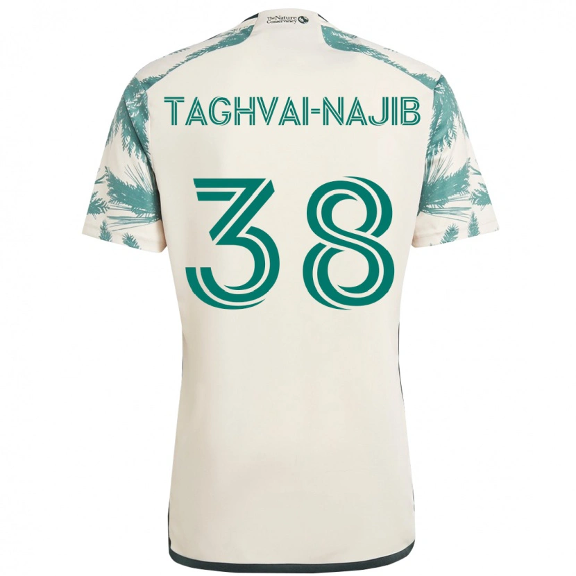 Danxen Men Braxton Taghvai-Najib #38 Beige Green Away Jersey 2025/26 T-Shirt
