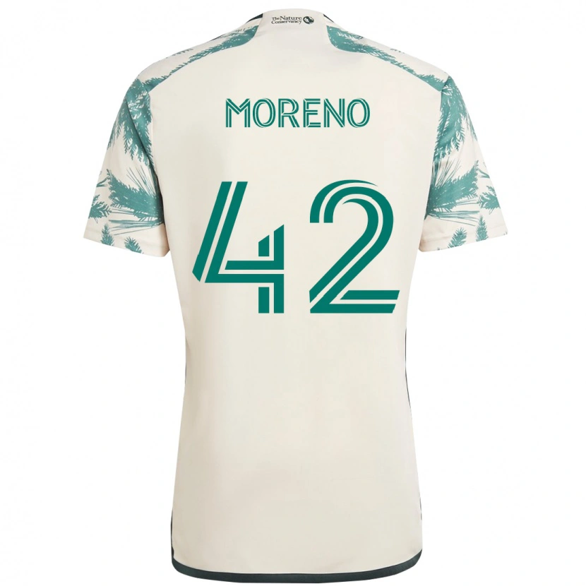 Danxen Men Alexis Moreno #42 Beige Green Away Jersey 2025/26 T-Shirt