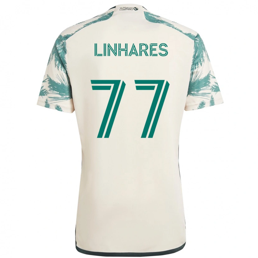 Danxen Men Kyle Linhares #77 Beige Green Away Jersey 2025/26 T-Shirt