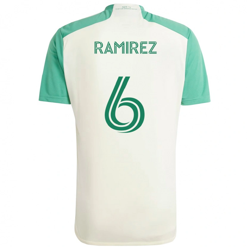 Danxen Men Alonso Ramírez #6 White Green Away Jersey 2025/26 T-Shirt