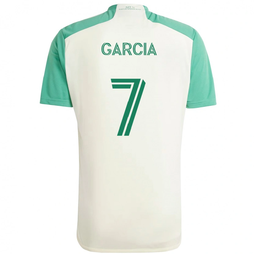 Danxen Men Anthony García #7 White Green Away Jersey 2025/26 T-Shirt