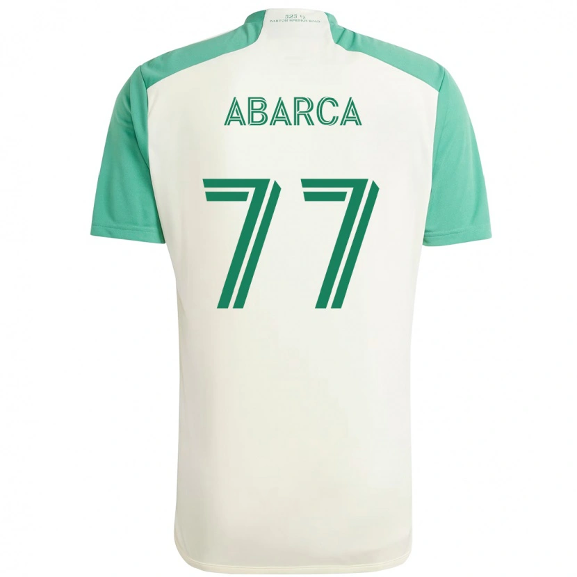Danxen Men Diego Abarca #77 White Green Away Jersey 2025/26 T-Shirt