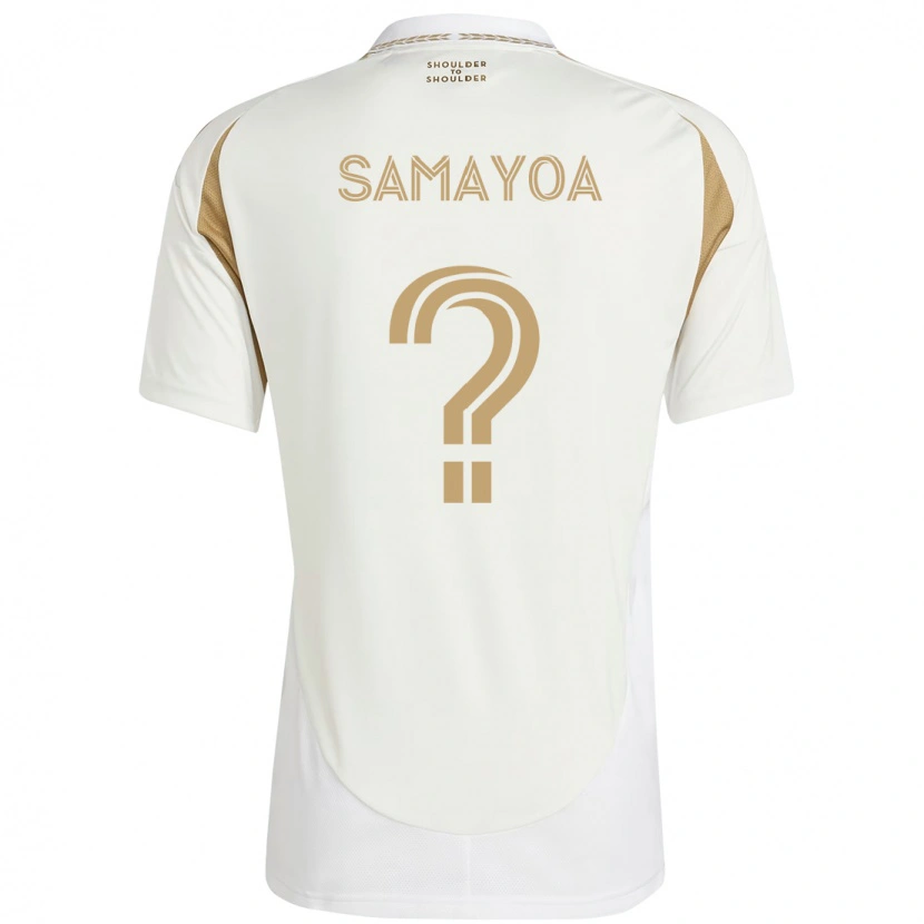 Danxen Men Adriano Samayoa #0 White Brown Away Jersey 2025/26 T-Shirt