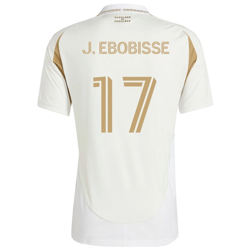 Danxen Men Jeremy Ebobisse #17 White Brown Away Jersey 2025/26 T-Shirt