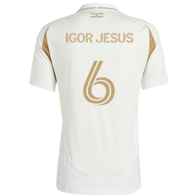 Danxen Men Igor Jesus #6 White Brown Away Jersey 2025/26 T-Shirt
